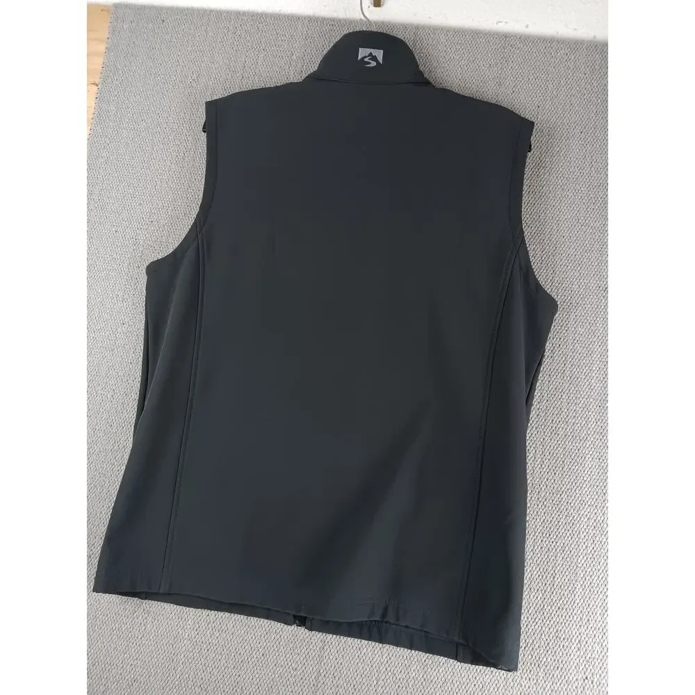 Storm Creek Trailblazer Softshell Vest Mens Medium Charcoal Gray Performance Zip